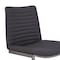 Armen Living April Contemporary Dining Chair in Brushed Stainless Steel Finish and Gray Faux Leather, PK2 LCAPSIBSGR - alternate 4